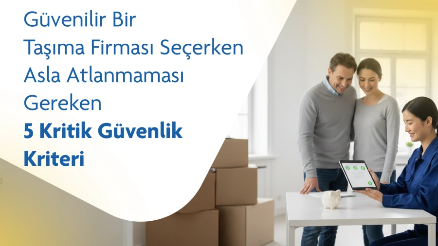 Güvenilir Bir Taşıma Firması Seçerken Asla Atlanmaması Gereken 5 Kritik Güvenlik Kriteri